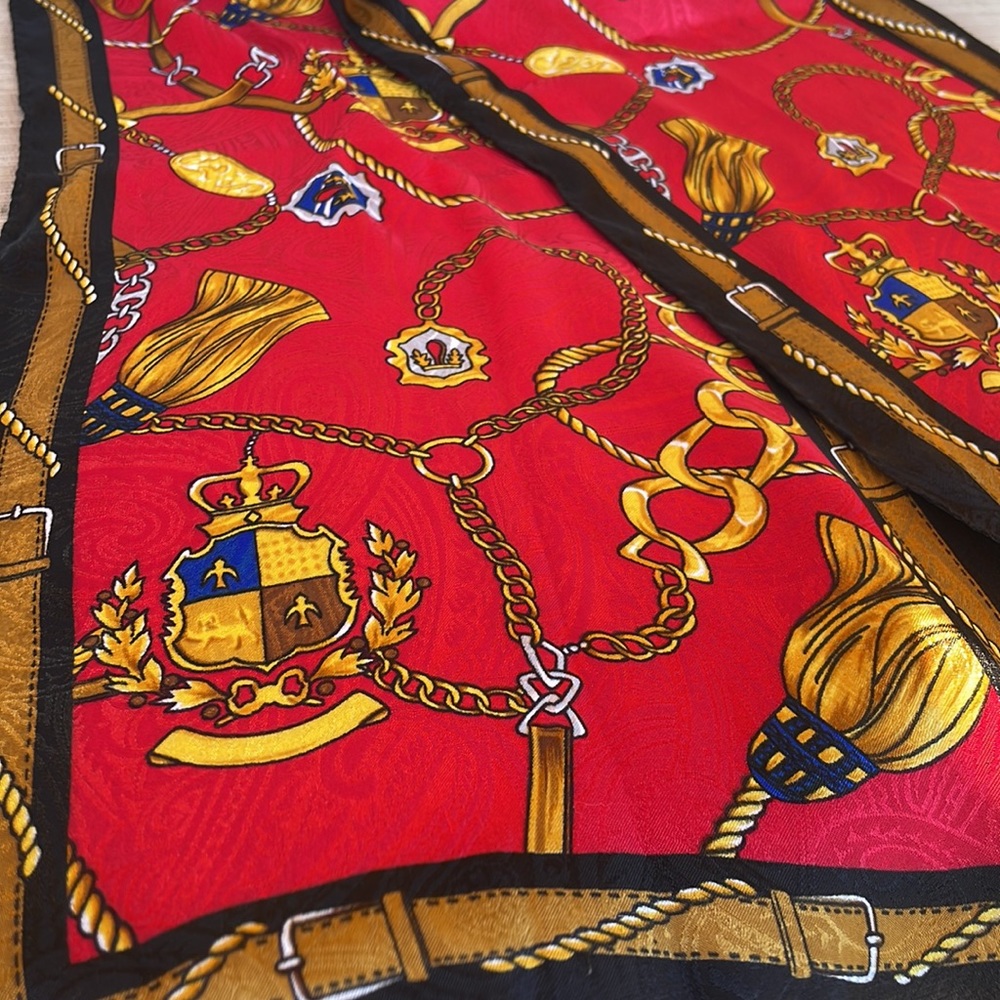 Beautiful Equestrian Silk Scarf
